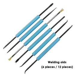 6pcs Desoldering Aid Tool PCB Cleaning Repair Tool Soldering Aid Assist Tools Set Circuit Board Soldering Welding Auxiliary Tool