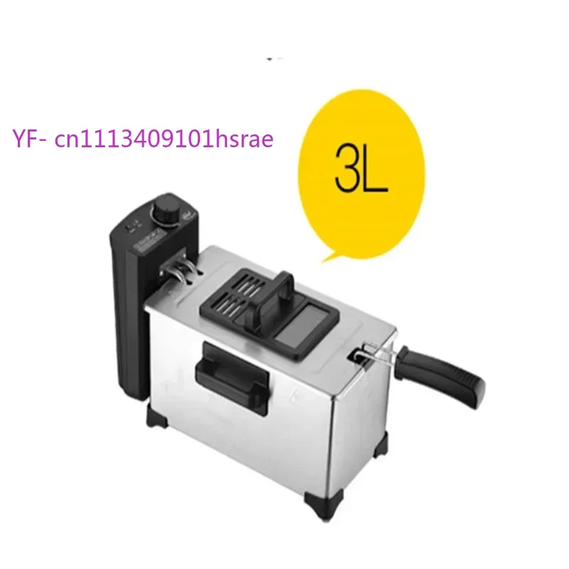 

WJ-800 3L Automatic Electric Fryer 220V 2000W Household Commercial Fryer for French Fries Fried Skewers
