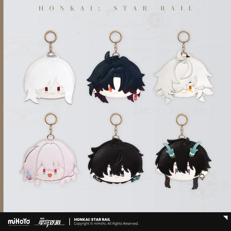 

Honkai: Star Rail official Licensed Anime And Game Surrounding Q Version Of Hhe Doll Series PU Card Holder DIY Jewelry Pendant