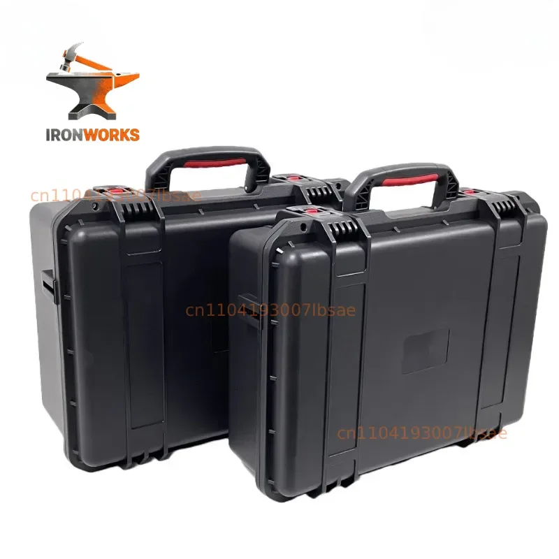 Portable Toolbox Empty Rigid Plastic Case Storage Boxes Large Hard Case Tools Suitcase with Lock Waterproof Parts Organizer Box