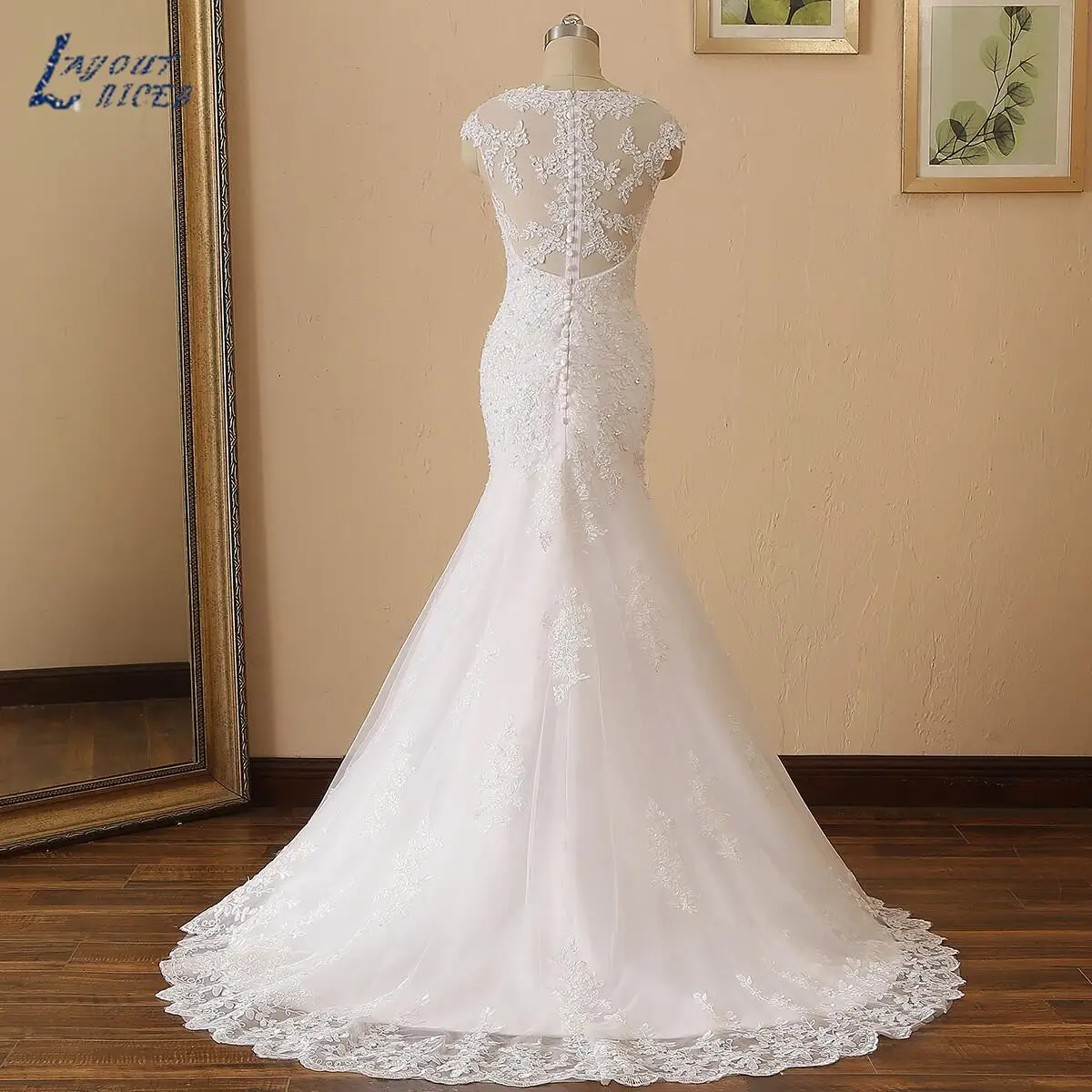 Ivory Lace Appliques Beading Vestidos De Casamento, Querida Vestidos De Noiva, Cap Sleeve, Sereia, Elegante, 2024