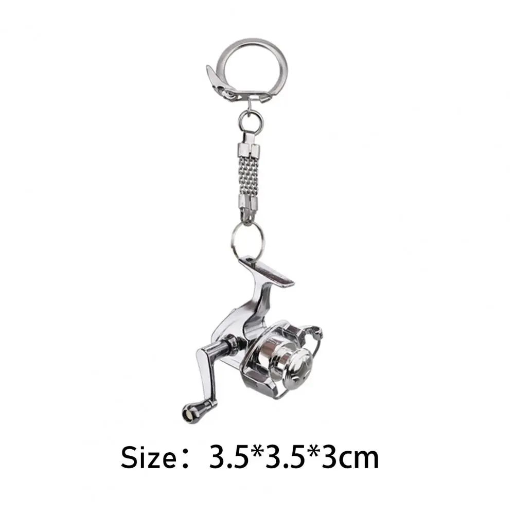 Fishing Reel Drum Widget Fishing Gear Reel Pendant Easy to Carry Bright Colors  Lightweight Reel Keychain Pendant