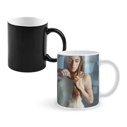 Tini Stoessel Coffee Mugs And Mug Creative Color Change Tea Cup Ceramic Milk Cups Novelty Interesting Gifts