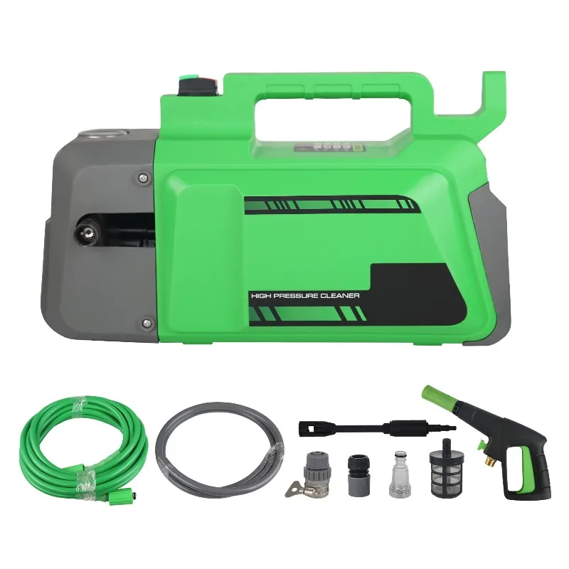 Portable Electric High Pressure Washer 100Bar Pure Cooper Induction Automatic Motor 1800W Surface Cleaner for Cleaning Cars