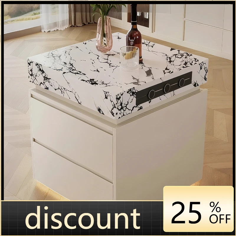LMM separate island table cabinet rock slab meal wall integrated locker