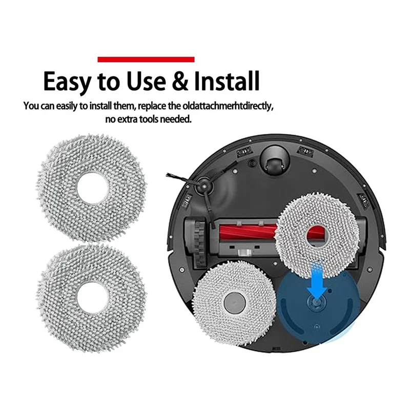 

Classy-Compatible For Roborock Qrevo Curv / P20 Pro Robot Vacuum Replacement Parts Hepa Filter Mop Cloth Dust Bag Accessories