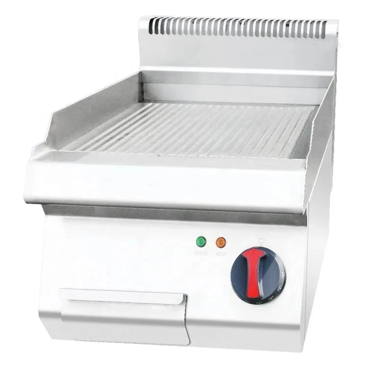 

400mm Commercial Restaurant Stainless Steel Kitchen Equipment Electric Griddle Grill Teppanyaki Griddle