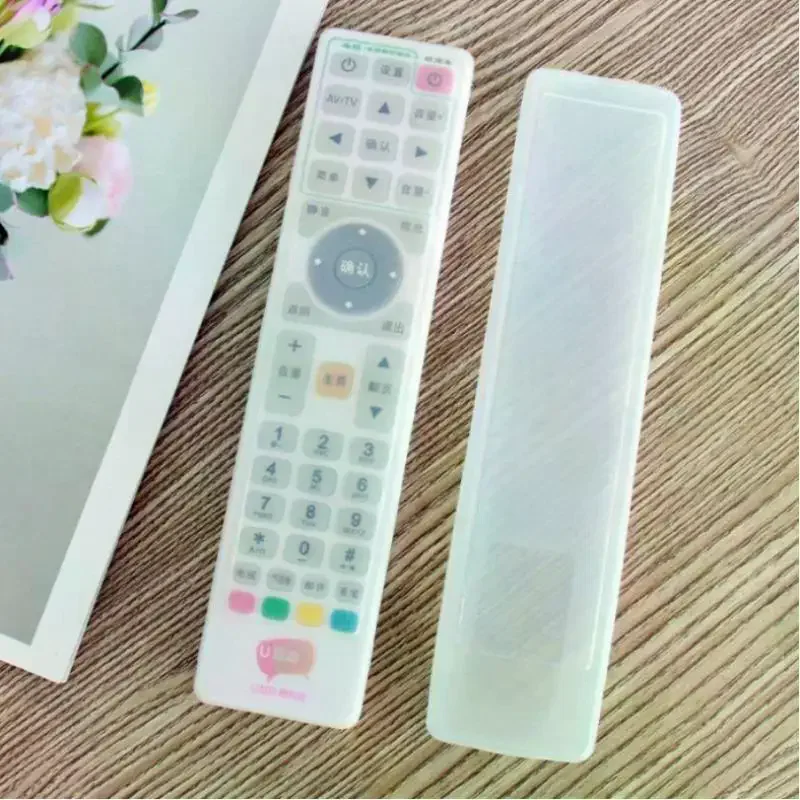 1Pcs Home Remote Protective Case Remote Storage Shell Controller Sleeve Clear Silicone TV Remote Control Cover