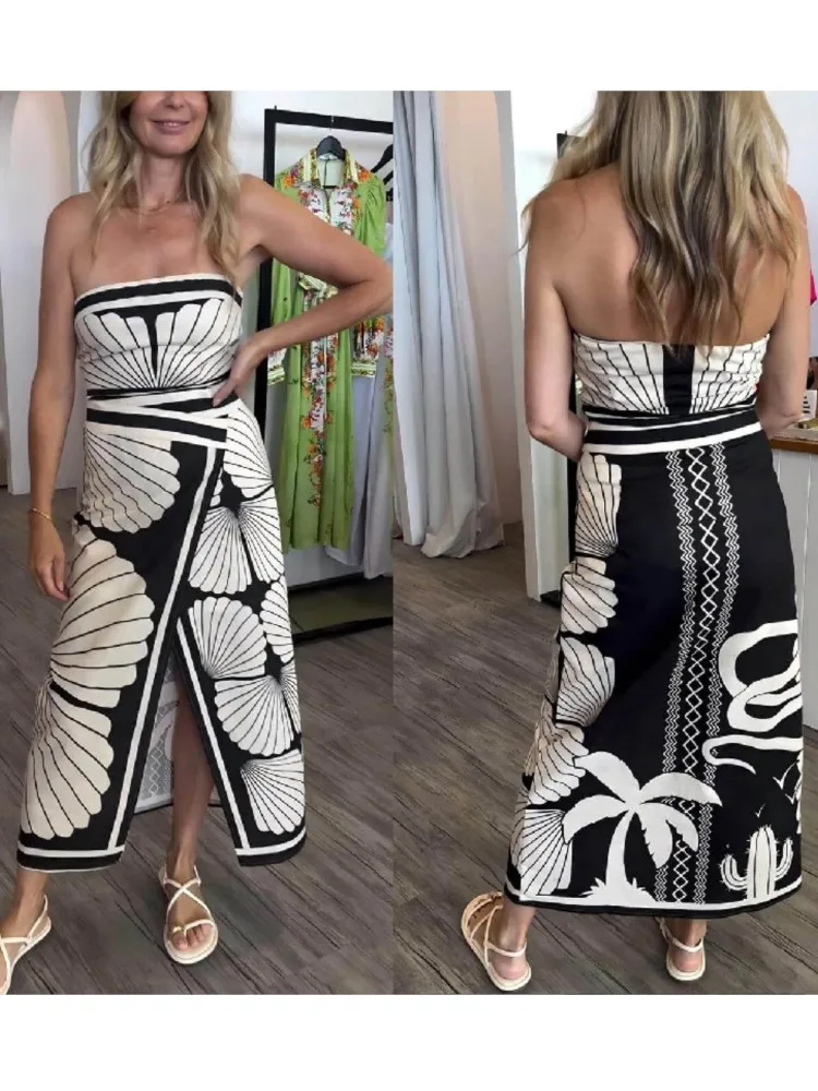 Mulheres sexy vestidos de praia 2025 verão banho boho bikini cobrir kimono sem mangas robe vestido longo cover-up