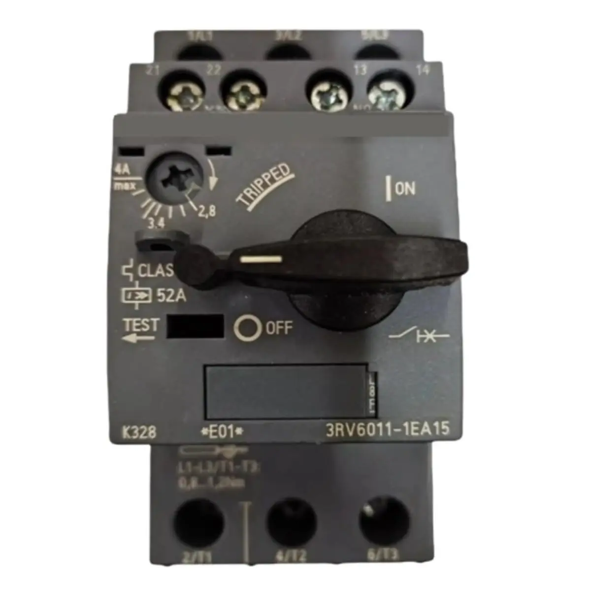 

3RV60111EA15 3RV6011-1EA15 Автоматический выключатель 1,5 кВт 2,8-4 А 1НО/1НЗ