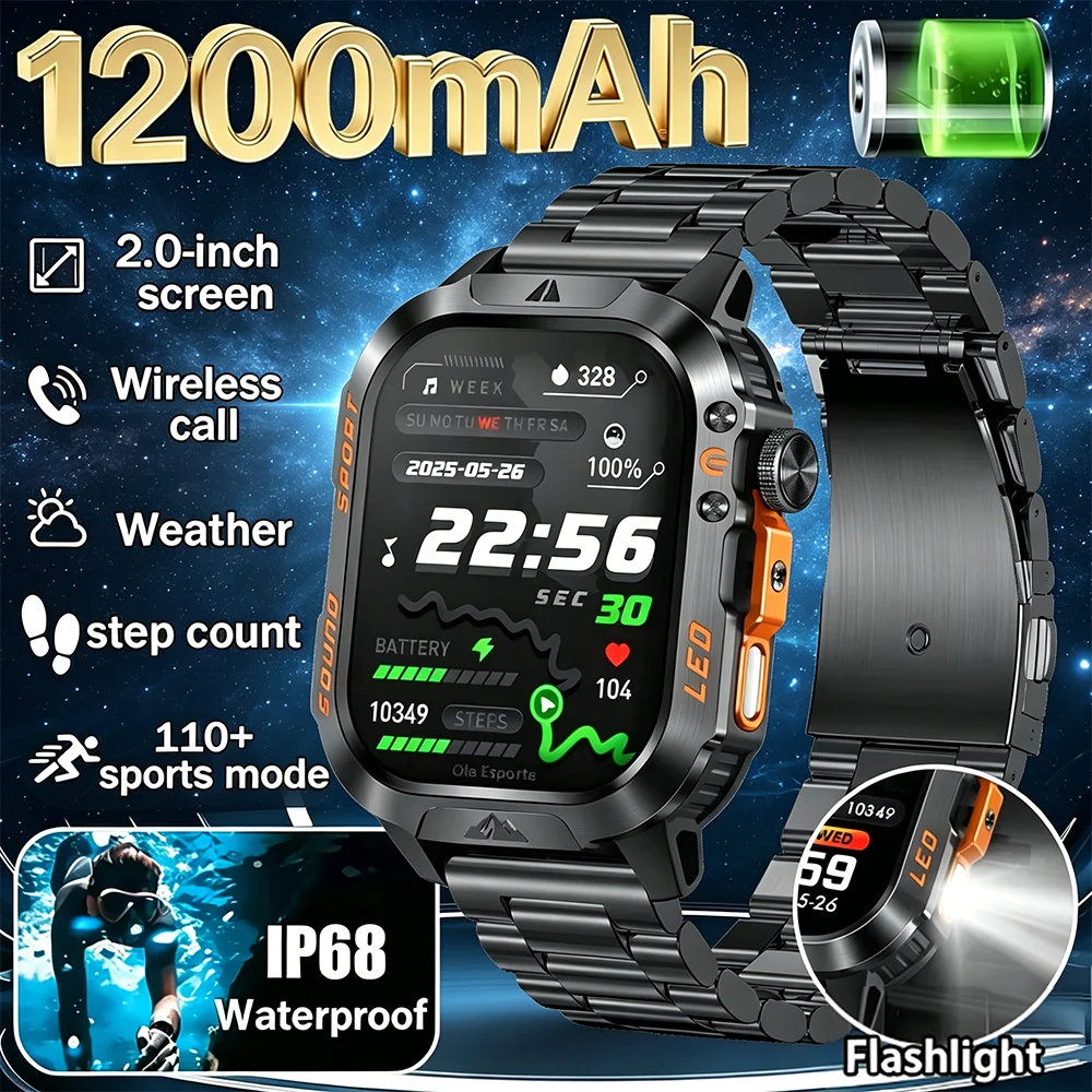 

Новые смарт-часы T-Rex 3 2026 года военного класса с GPS-позиционированием, компасом, Bluetooth-вызовами, аккумулятором 1200 мАч и поддержкой 100+ видов спорта для мужчин