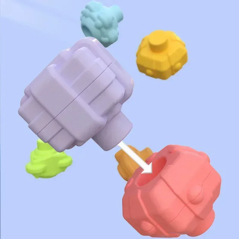 Jeu de tri de blocs de formes colorées, jouets éducatifs d'apprentissage Montessori pour bébés, entraînement de motricité Fine, cadeau pour enfants