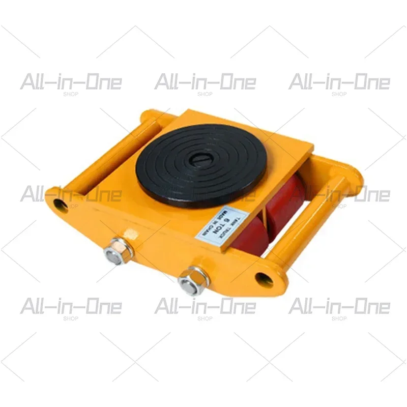 6T 4 PU Wheel Truck Heavy Equipment Mobile Iron Turtle Platform Wheel Load  Industrial Weigh Home Large Handling