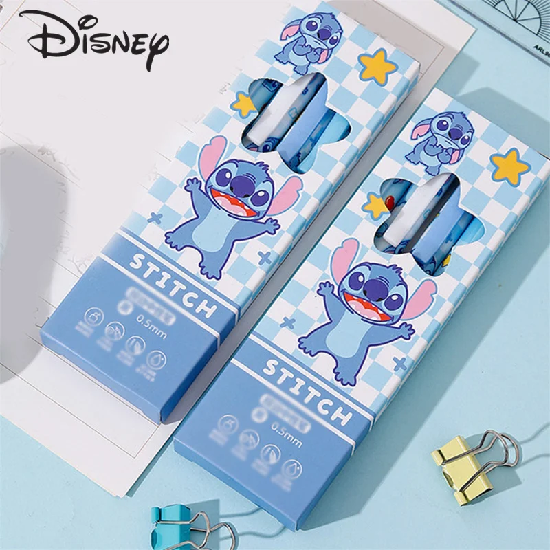 4 قطعة/صندوق ديزني أنيمي غرزة هلام القلم Kawaii غرزة الأسود 0.5 مللي متر الصحافة القلم الكرتون طالب القرطاسية اللوازم المكتبية المدرسية الهدايا