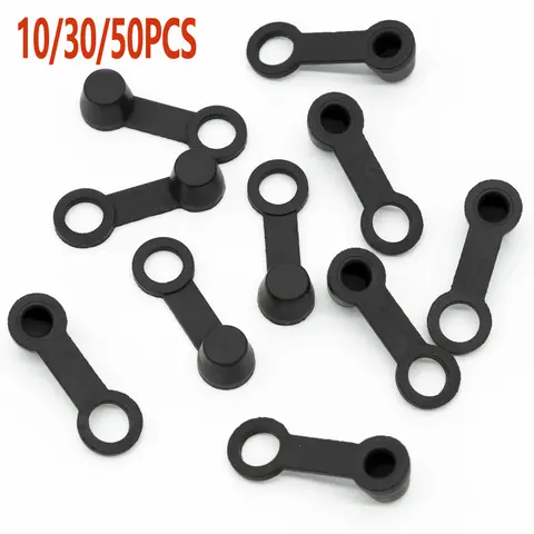 10/30/50Pcs Motorcycle Dust Cap Brake Bleed Nipple Cover Black Rubber Screw Dust Caps Rubber Motorcycles Screw Car Accessory