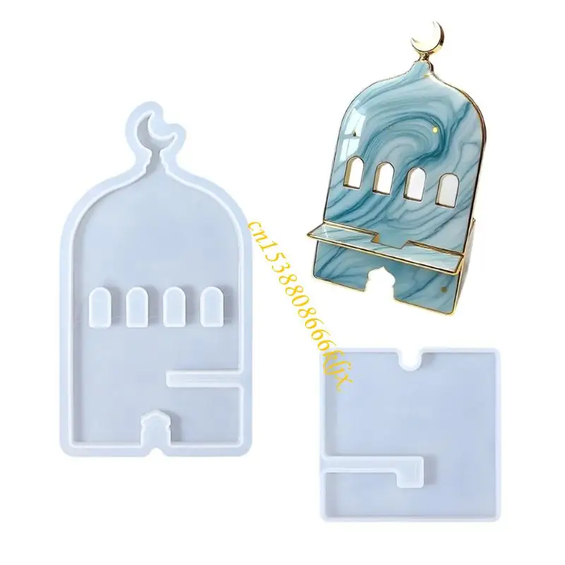 قالب حامل الهاتف السيليكون مع تصميم قابل للفصل وموانئ شحن لإكسسوارات صياغة راتنج DIY 066C #5