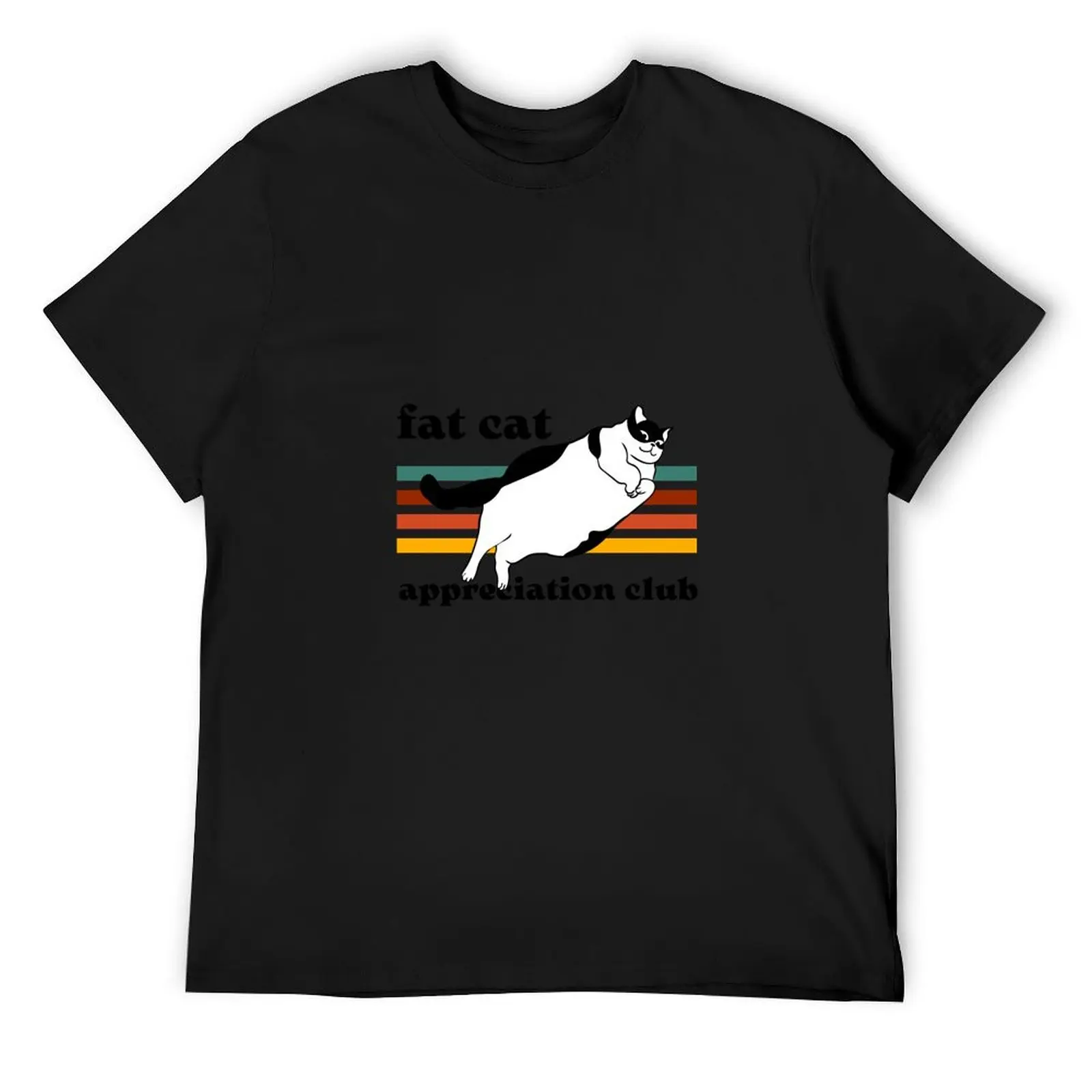 

Fat cat appreciation club T-Shirt Clothing anime anime tshirt Aesthetic clothing fruit of the loom mens t shirts