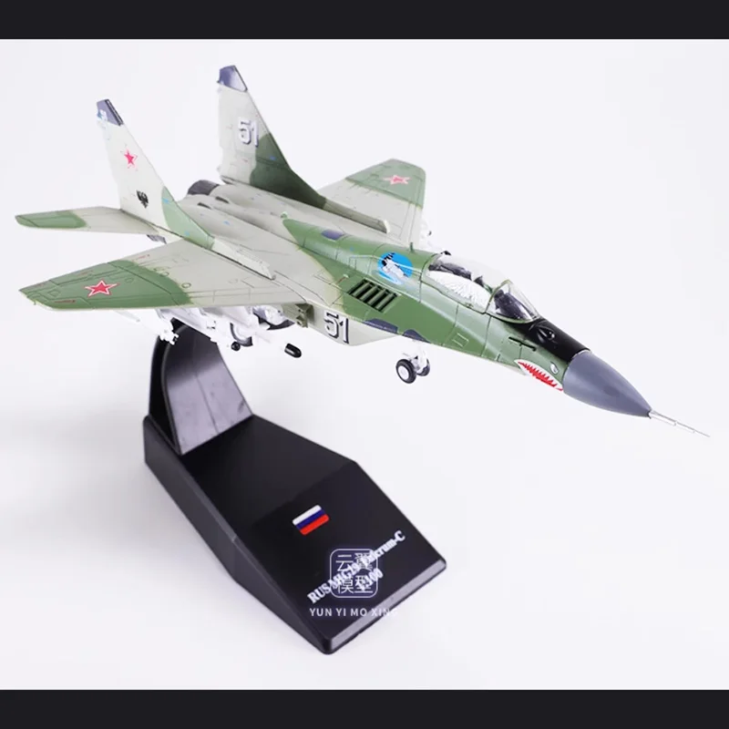 1/100 Scale 1:100 Russian MiG 29 Fighter Model Aircraft Static Metal Alloy Die-Cast Model MiG-29 Aircraft Gift Display