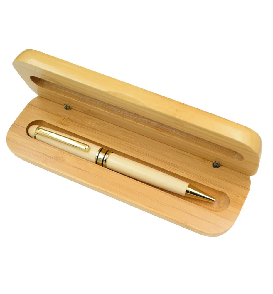 Luxury Wooden stationery students Business office Ballpoint Pen And Gift Box Elegant Fancy Nice Pens Christmas Gift Pen Set