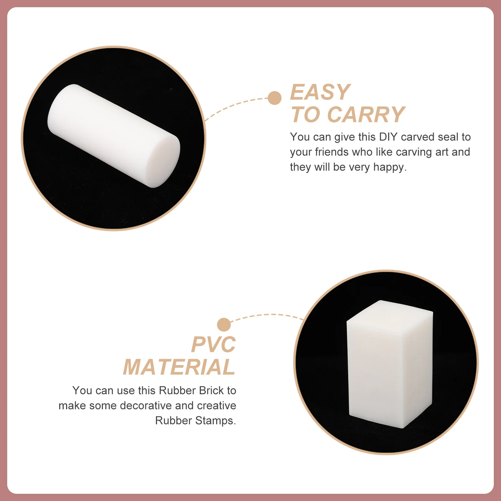 5 قطعة كتل نحت المطاط متعددة الوظائف DIY نحت المطاط Stamps لسكرابوكينغ بطاقة بريدية دعوة DIY بها بنفسك لوازم #2