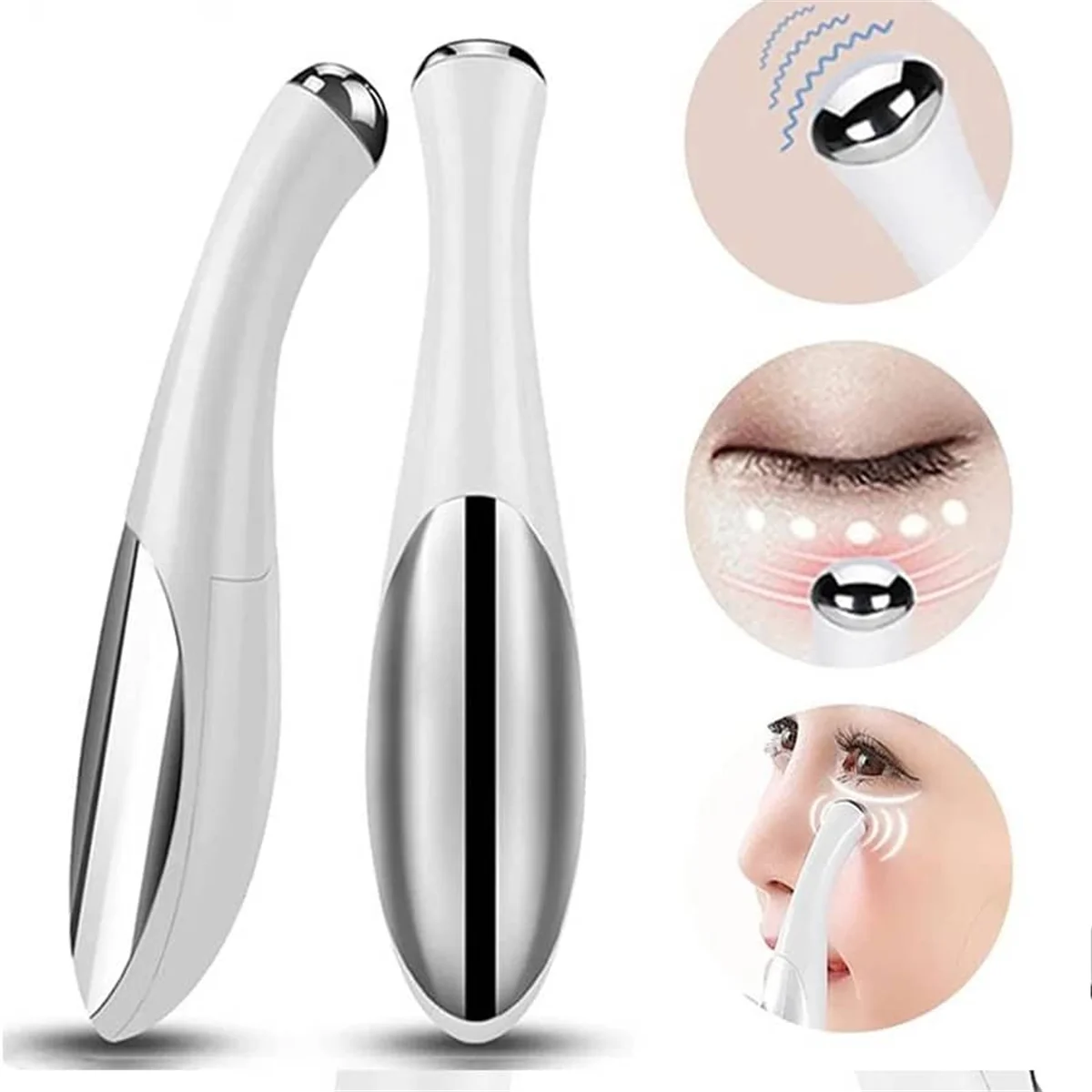 Electric eye massager for vibration, wrinkle removal, anti-aging, eye massage, removal of dark circles, beauty, eye care