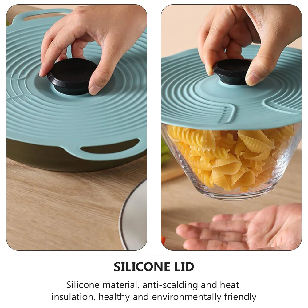 

Silicone Food Cover Reusable Airtight Lid Medium Small Size Preservation Leakproof Dustproof Kitchen Cookware Parts