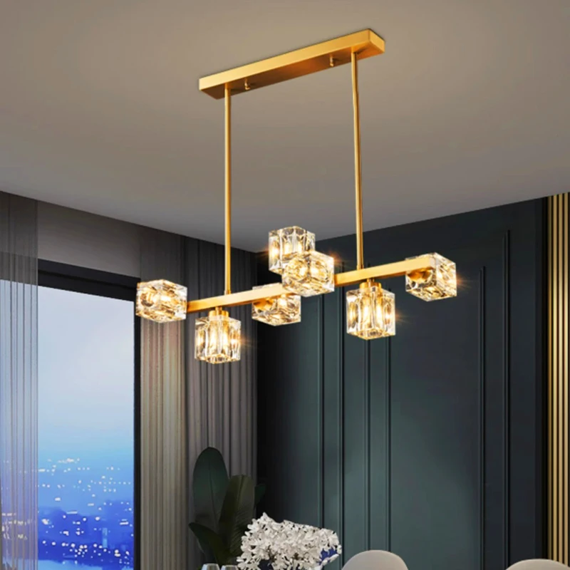 home decorationPendant lights, luxury crystal living room chandelier, dining room Pendant lamp, ceiling light, indoor lighting