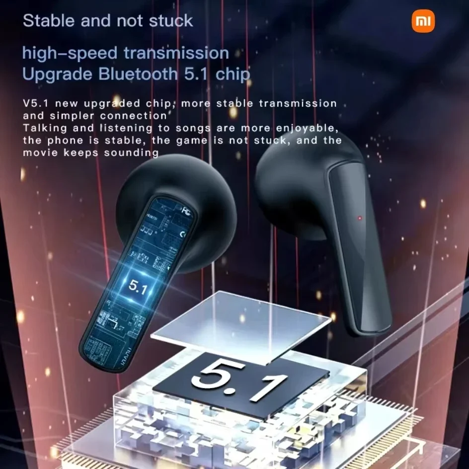 Xiaomi enc/amc air1 com cancelamento de ruído fones de ouvido bluetooth à prova dwaterproof água com cancelamento de ruído inteligente multi funcional