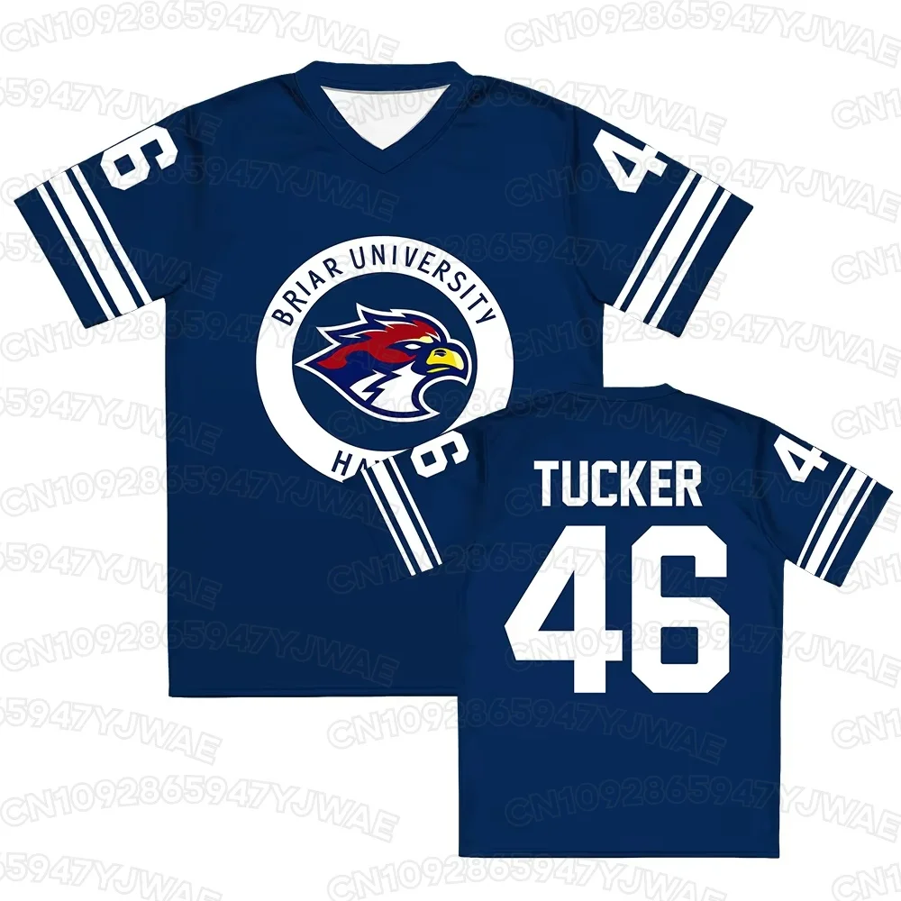2026 Men's Women's  Graham 44 Tucker 46 T-shirt Cosplay Short Sleeve T-shirt Top Off Campus Briar University Hockey Jersey image 3
