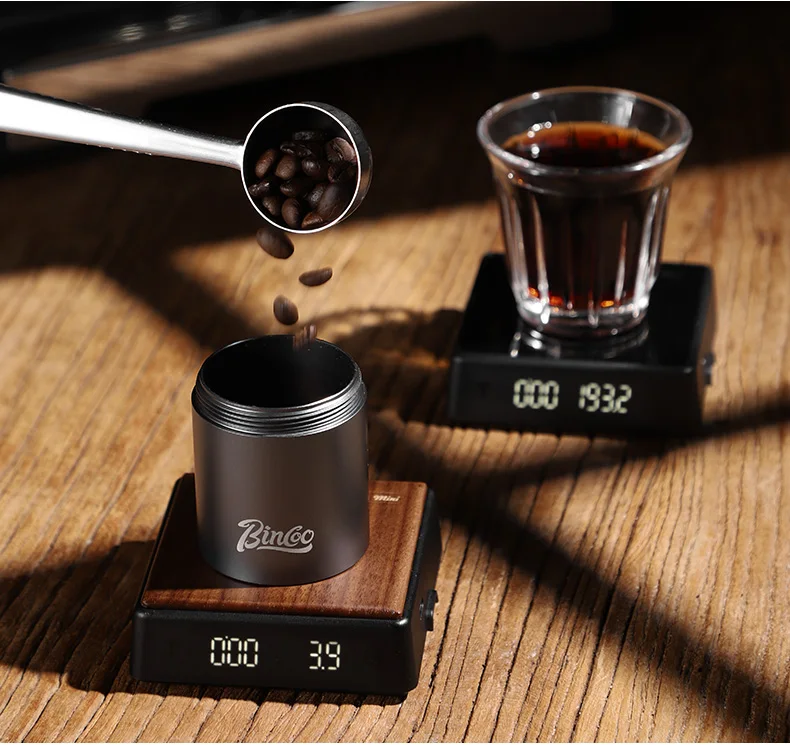Bincoo electronic coffee scale Italian coffee bean weighing smart hand made mini professional coffee scale coffee equipment Hot
