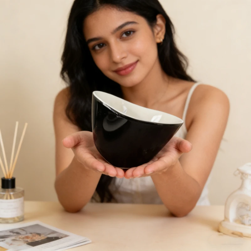 350ml Black Ceramic Wobble Teacup Porcelain Tea Cup with Built-in Strainer,No-Spill Tilt Base, Ideal for Tea Lovers  Gift Giving