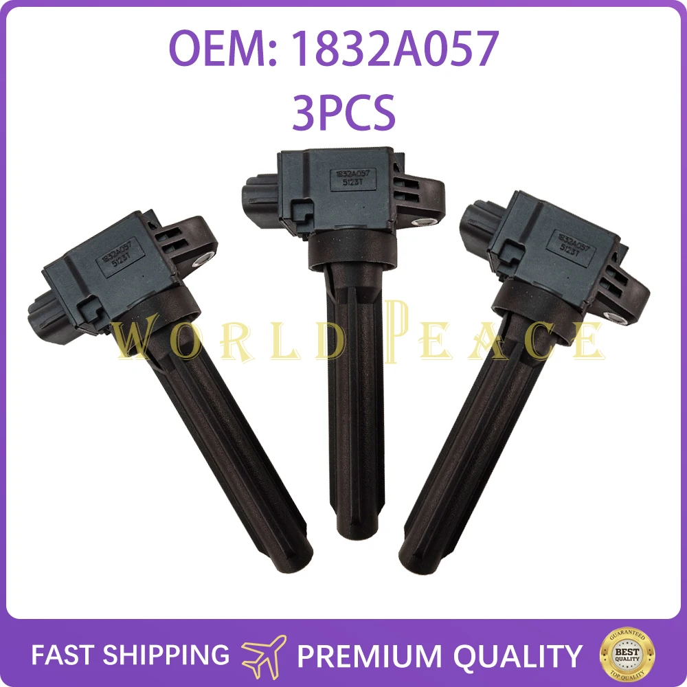

1PCS/3PCS 1832A057 Ignition Coil UF815 FK0443For Mitsubishi Mirage G4 Mirage L3 1.2L 2014 2015 2017 2018 Outlander Daihatsu