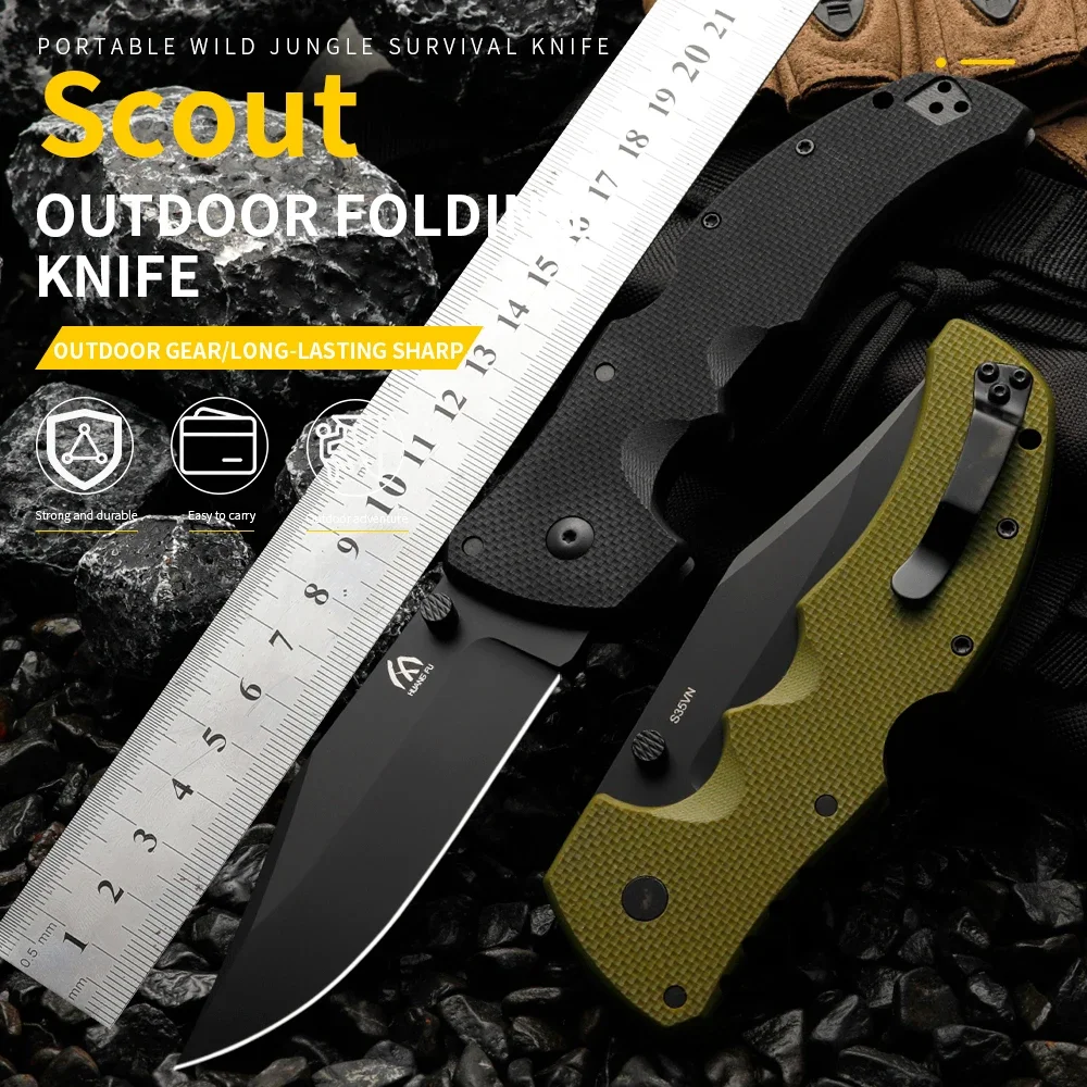 High quality multifunctional folding knife - survival knife for outdoor camping, hunting, and emergency situations, men's gift