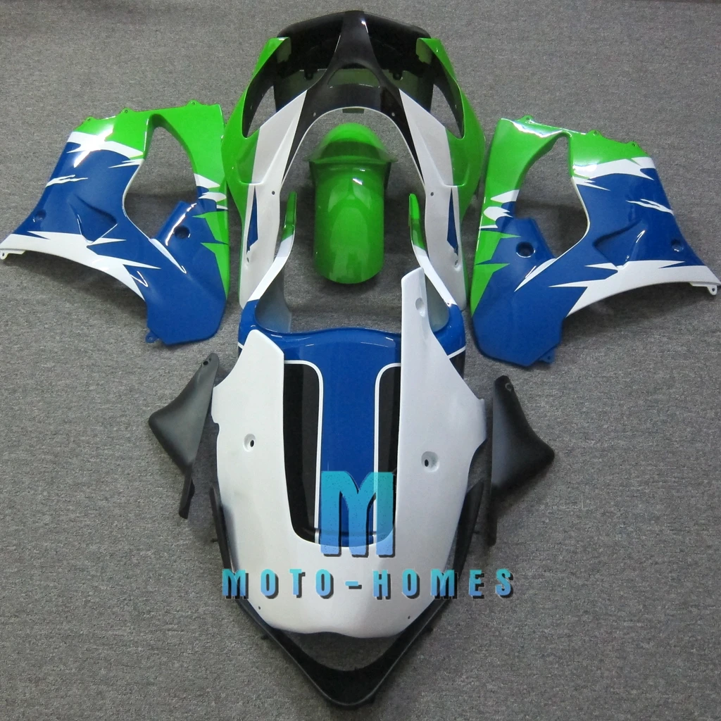 ZXMT Parts Kit Fairing for Kawasaki Ninja ZX 9R 2000 2001 ZX9R 00 01 Injection Molded Fairings Set ZXMT Blue Green