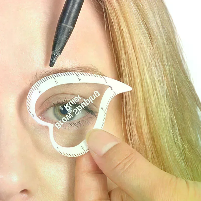 1PCS Brow Mapping Ruler Eyebrow Shaping Ruler 1 Minute Fast Drawing Design Brow Easy Tool Microblading Permanent Makeup Stencil