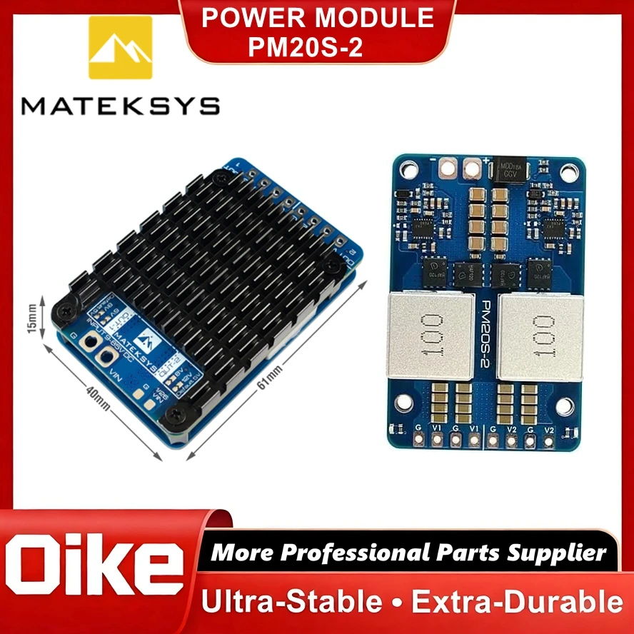 MATEK PM20S-2 POWER MODULE With Two Independent Step-Down Voltage Regulators 9V-85V DC IN 4-20S Lipo Fit For RC FPV Drone