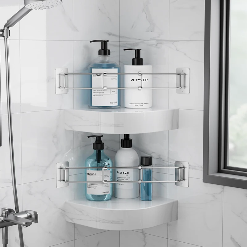 

Угловой стержень для автофургона, полка для хранения кемпера, 7-13 дюймов, регулируемый органайзер для ванной комнаты на колесах - настенные аксессуары для автофургонов из нержавеющей стали