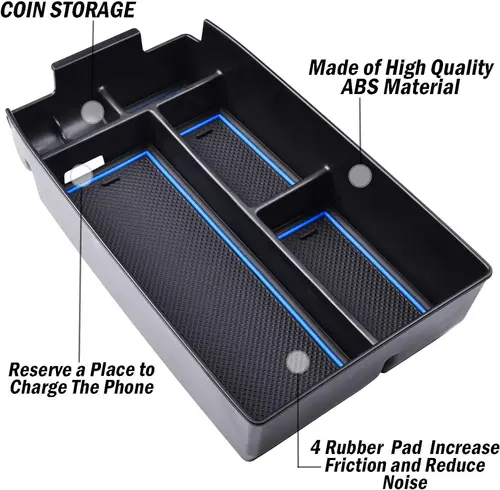 Imagen 2 del producto Organizador de consola central para Ford Escape y Bronco Sport, accesorios, reposabrazos, caja de almacenamiento secundaria