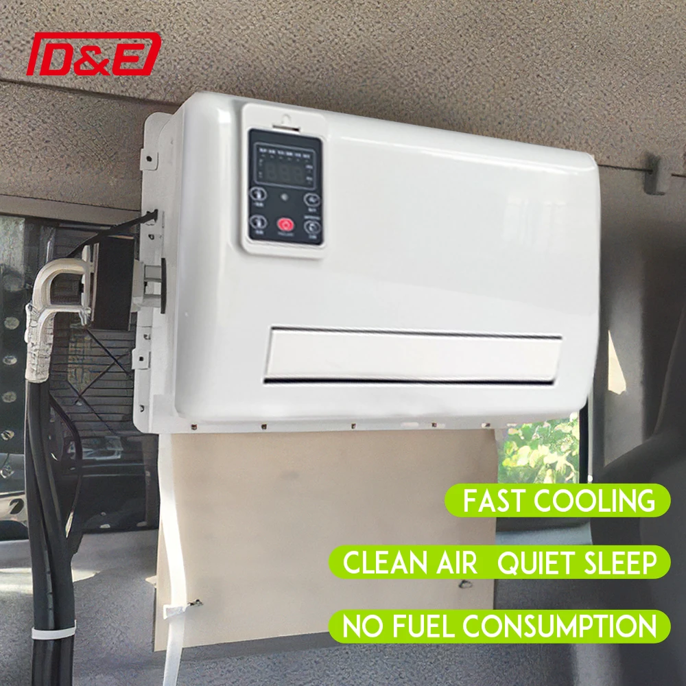 Steel AC Split Unit New Arrival 12V DC Electric Air Conditioner For Cars Trucks Buses Boats 24V 800W Power R-134a