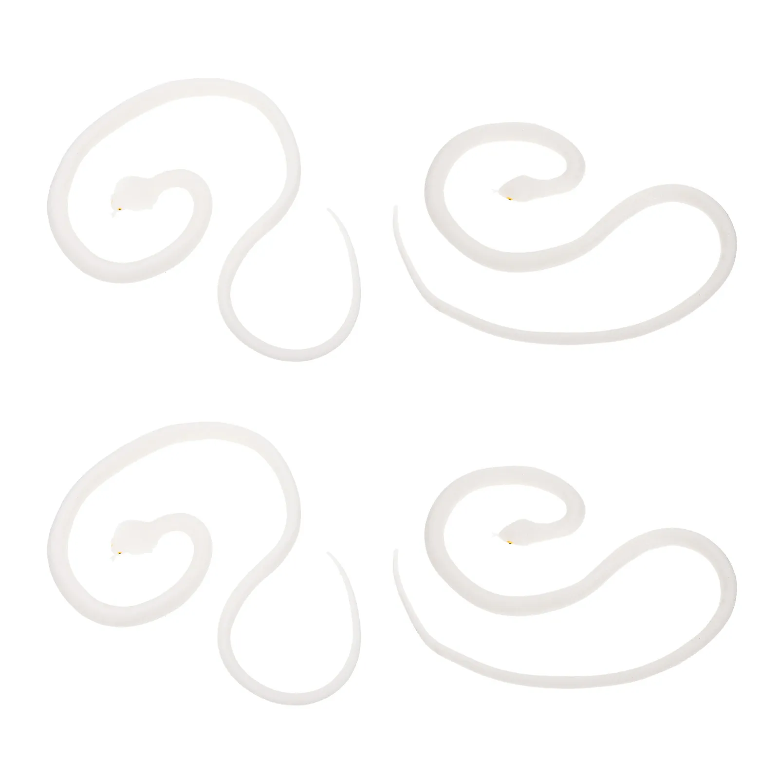 

Набор из 4 реалистичных искусственных змей для розыгрышей, гибкие, пугающие, для Хэллоуина, вечеринок, приколов и подарков