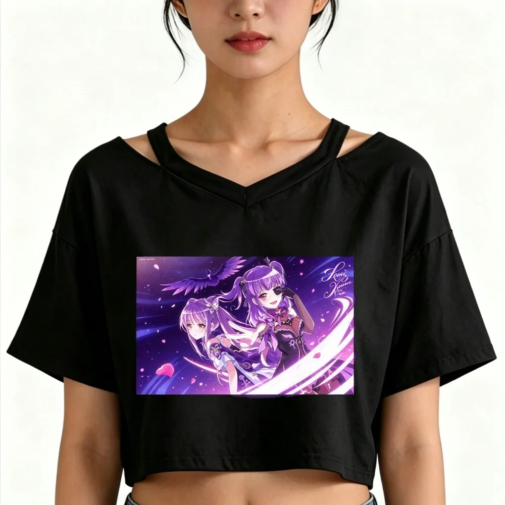 Bang Dream crop top ladies cutecore streetwear clearance sales manga top tees 2000s emo japanese cutecore