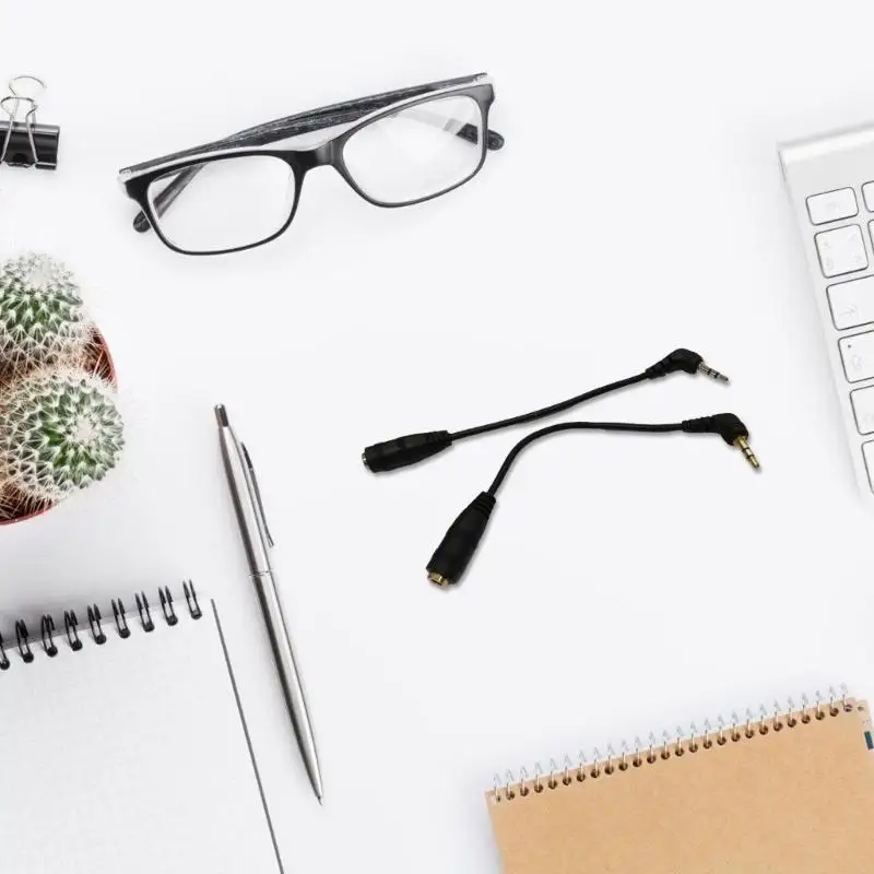 270b 14см Прямой угол от 2,5 мм мужского до 3,5 мм самки звуковых преобразователей для ПК для ПК