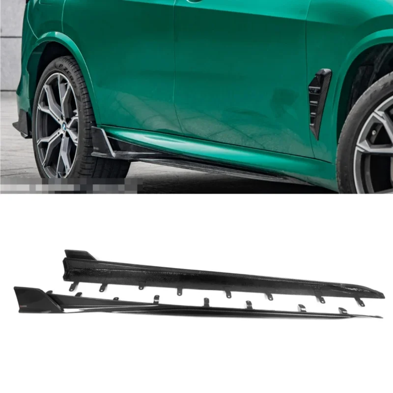 For BMW G18 X5 2019+ SQ Style Dry Carbon Fiber Side Skirt Replacement Tuning Parts