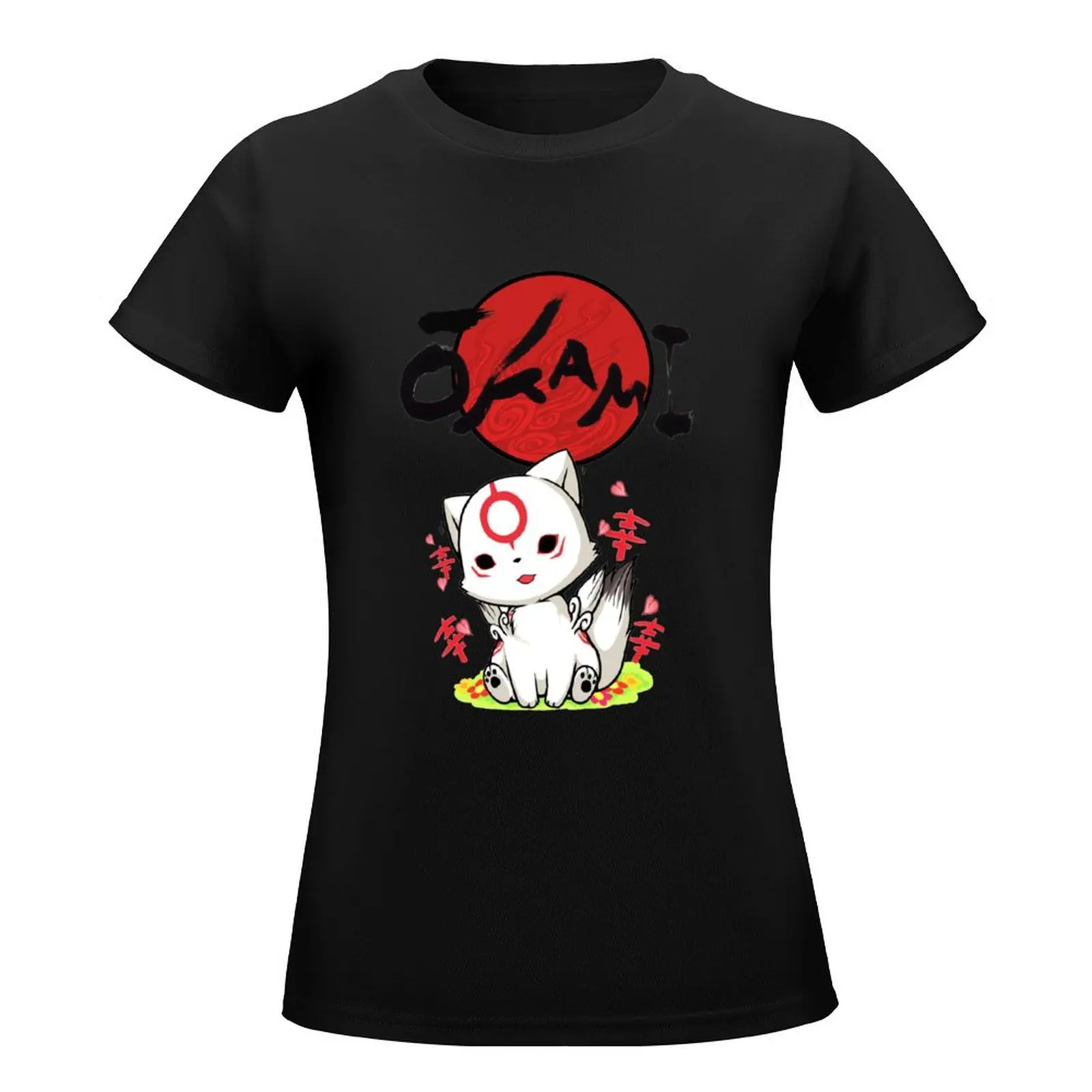 Chibiterasu Vers. 2 T-Shirt plus size tops graphics Woman clothing