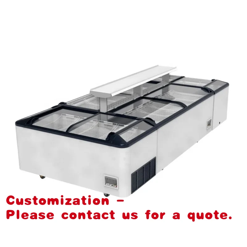 Customize.Supermarket Combination Island Cabinet Display Fridge Refrigerator showcase Deep Chest Freezers Fish