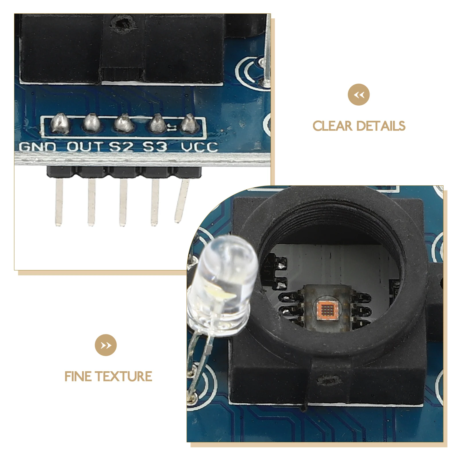 

High Precision Color Sensor Module For Industry Sturdy Detection Block Modular Design Easy Integration Sensor Board Color