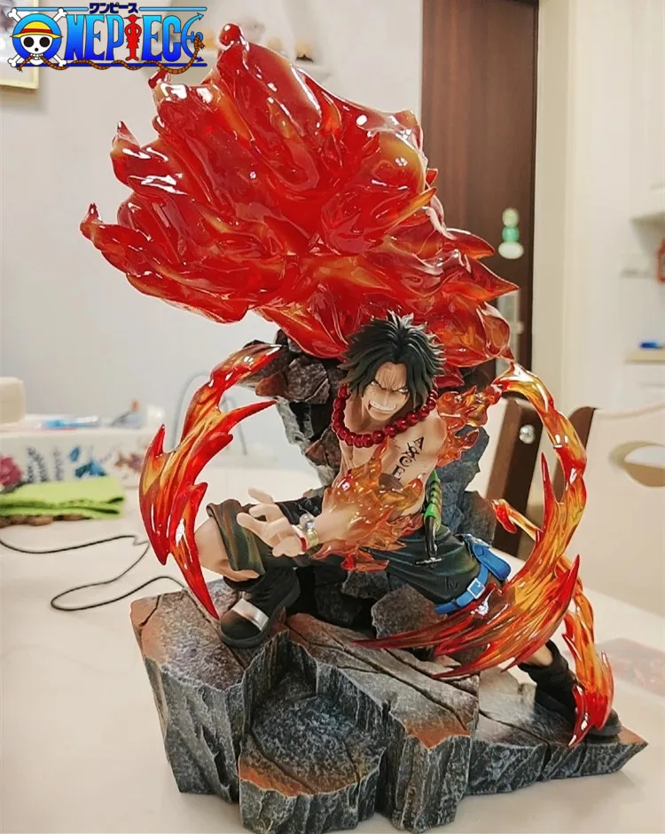 

One Piece Anime Figure Fire Fist Portgas D Ace Statue Pvc Action Figurine Decoration Collection Model Doll Toy Children Gift