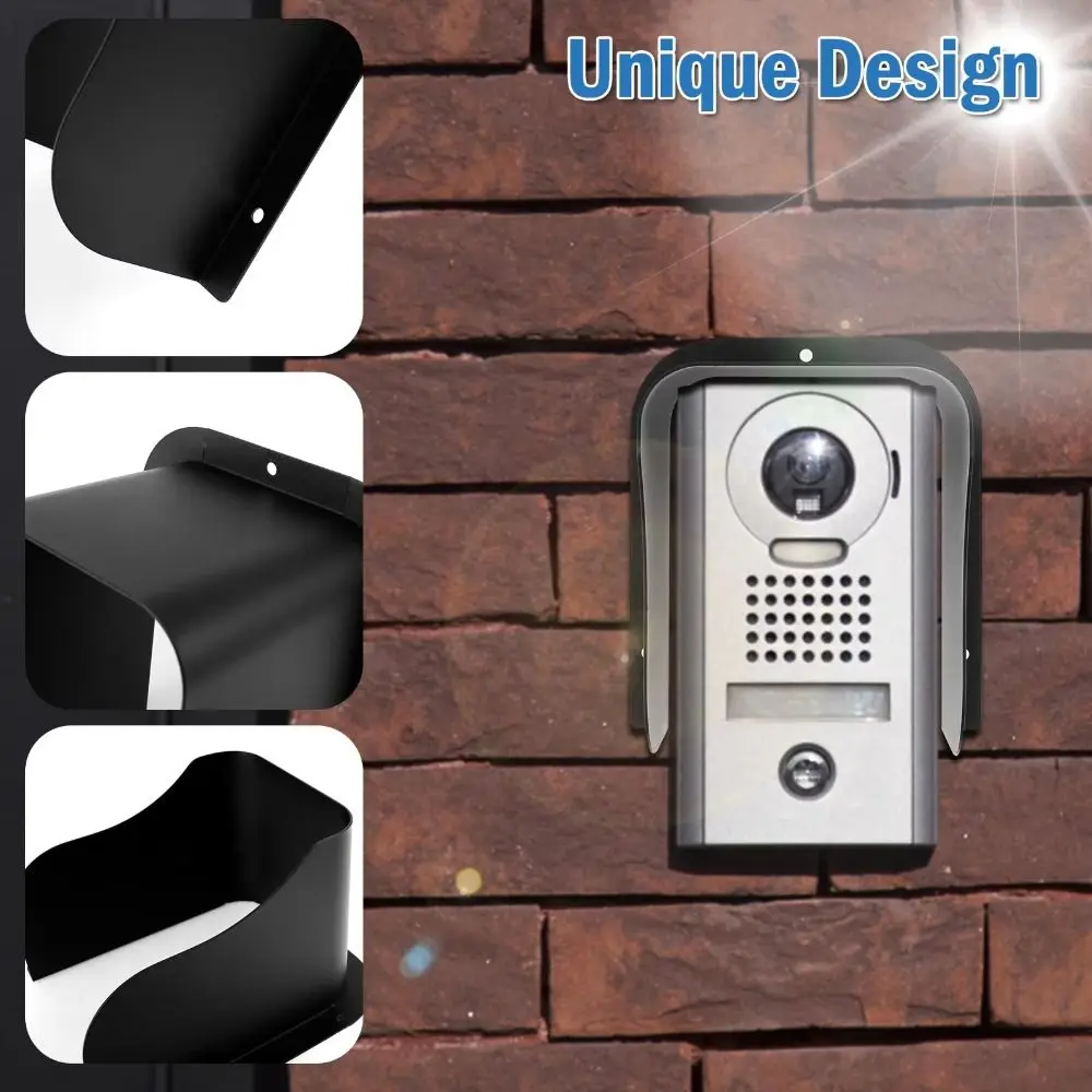 

Металлический материал, крышка дверного звонка, непромокаемая коробка, дождевик для наружного использования, снежный кожух, водонепроницаемый дизайн, крышка контроля доступа