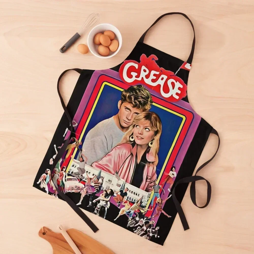 

Grease 2 Classic 80 s Film Essential T-Shirt Apron with pockets manicurist waiter kitchen clothes Apron