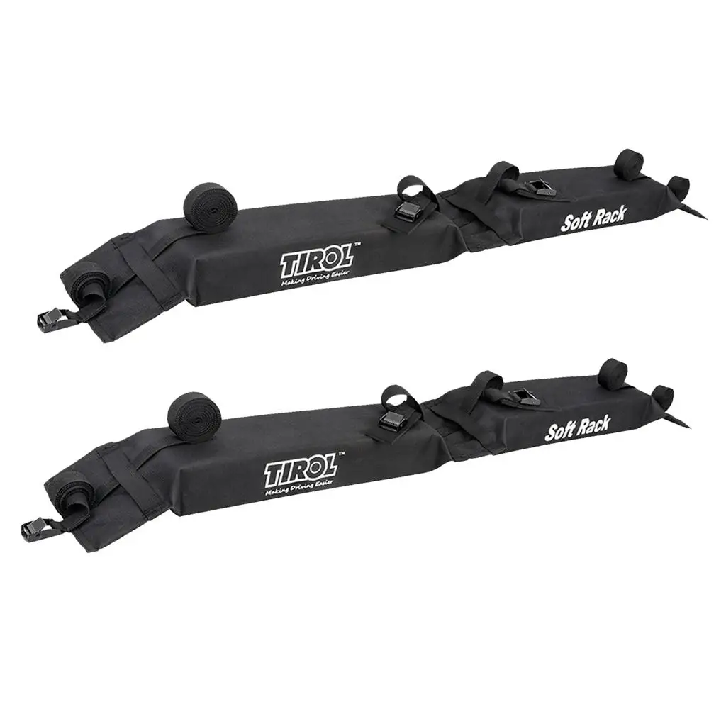 Pairs Universal Car Soft Roof Rack Pad & Luggage Carrier Anti-Vibration System